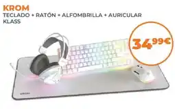 Pascual Martí Krom teclado + ratón + alfombrilla + auricular klass oferta