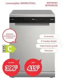 Mi electro Whirlpool lavavajillas W7FHP43 W7FHP43X oferta