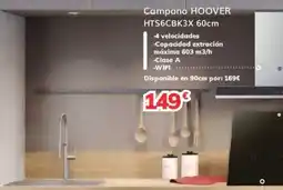 Mi electro Hoover campana hts6cbk3x 60cm oferta