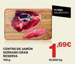 Supercor El Corte Inglés selection centro de jamón serrano gran reserva oferta