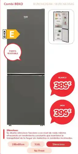 Mi electro Combi BEKO B1RCNE364W / B1RCNE364G oferta