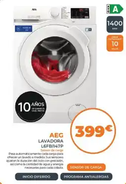 Pascual Martí AEG lavadora l6fb1147p oferta