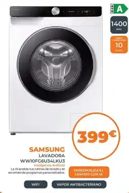 Pascual Martí Samsung lavadora ww10fg6u34lku3 oferta