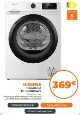 Pascual Martí Hisense secadora dhqe800bw2 oferta