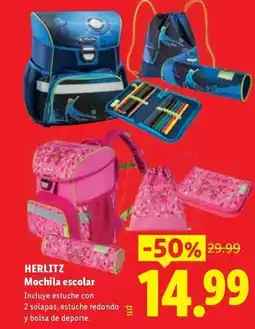 Ocine Herlitz - mochila escolar oferta