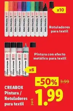 Ocine Creabox - pintura / rotuladores para textil oferta