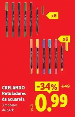 Ocine Crelando - rotuladores de acuarela oferta