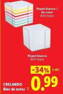 Ocine Crelando - bloc de notas oferta