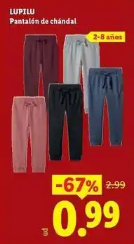 Ocine Lupilu - pantalon de chandal oferta