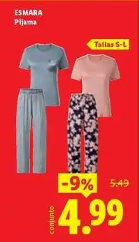 Ocine Esmara - pijama oferta