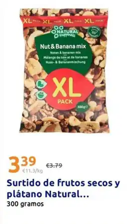 Action Natural happiness - surtido de frutos secos y platano oferta