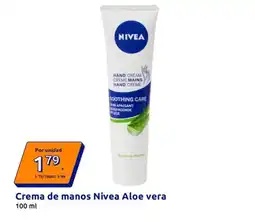 Action Nivea - crema de manos aloe vera oferta