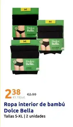 Action Dolce bella - ropa interior de bambu oferta