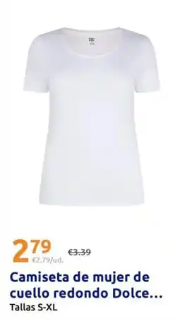 Action Dolce bella - camiseta de mujer de cuello redondo oferta
