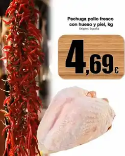 Super Alcoop Pechuga pollo fresco con hueso y piel oferta