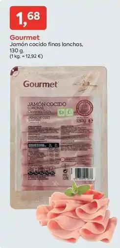 Suma Supermercados Gourmet - jamon cocido finas lonchas oferta