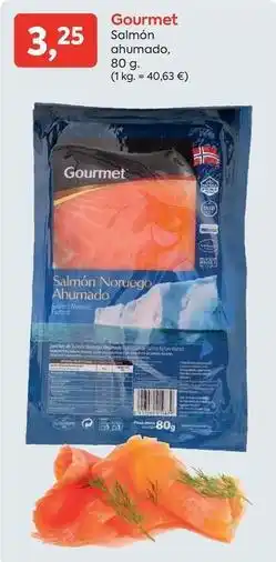 Suma Supermercados Gourmet - salmón o grundigró ahumado oferta