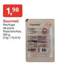 Suma Supermercados Gourmet - pechuga de pavo finas lonchas oferta