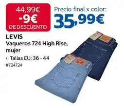 Costco Vaqueros 724 high rise, mujer oferta