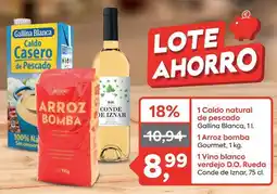 Suma Supermercados Gallina blanca - 1 caldo natural de pescado oferta