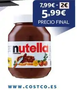 Costco Nutella - costo oferta