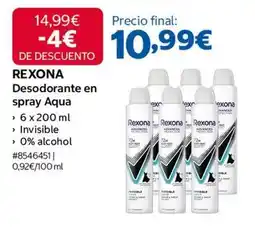 Costco Rexona - desodorante en spray aqua oferta