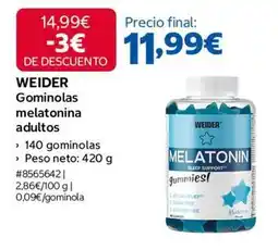 Costco Weider - gominolas melatonina adultos oferta
