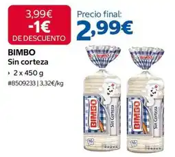 Costco Bimbo - sin corteza oferta