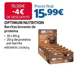 Costco Optimals - nutrition barritas brownie de proteína oferta