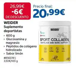 Costco Weider - suplemento deportistas oferta