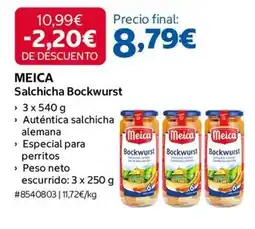 Costco Salchicha bockwurst oferta