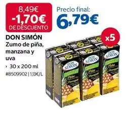 Costco Don simón - zumo de pina, manzana y uva oferta
