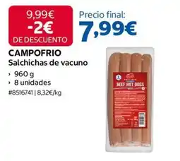 Costco Campofrío - salchichas de vacuno oferta