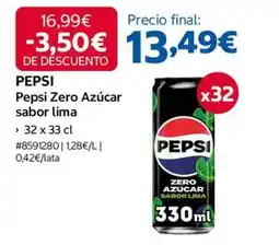 Costco Pepsi - pepsi zero azucar sabor lima oferta