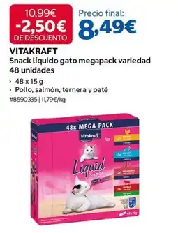 Costco Vitakraft - snack liquido gato megapack oferta