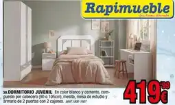Rapimueble Blanco - dormitorio juvenil oferta