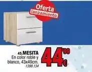 Rapimueble Blanco - mesita en color roble y oferta
