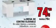 Rapimueble Blanco - mesa de centro elevable oferta