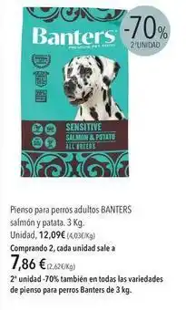 El Corte Inglés El corte inglés - pienso para perros adultos salmón y patata oferta