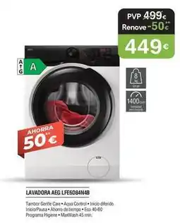 Milar Aeg - lavadora lefe6d84n4b oferta