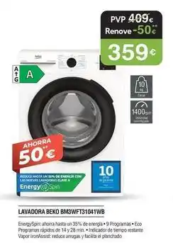 Milar Beko - lavadora bm3wf31041wb oferta