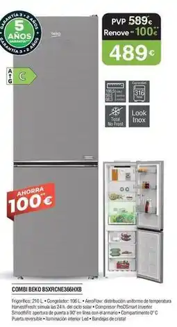 Milar Beko - combi bbxdnc35kfbg oferta