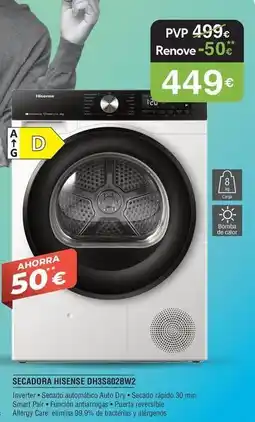Milar Hisense - secadora dhhs802bv2 oferta