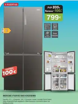 Milar Haier - americano 4 puertas hfc918emind oferta