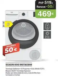 Milar Beko - secadora bm3t33230wb oferta