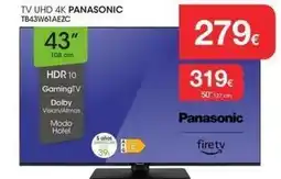 Milar Panasonic - tv uhd 4k tb43w61aezc oferta
