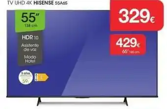 Hisense - tv uhd 4k 55a6s