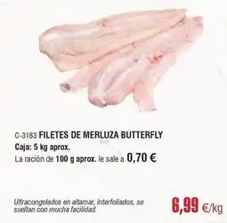 Abordo Butterfly - filetes de merluza oferta