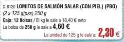 Abordo Lomitos de salmón oferta