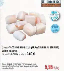 Abordo Ideal - tacos de rape oferta